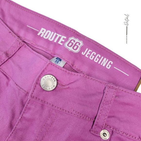 PINK MID RISE JEGGINGS JEANS - Picture 4 of 7